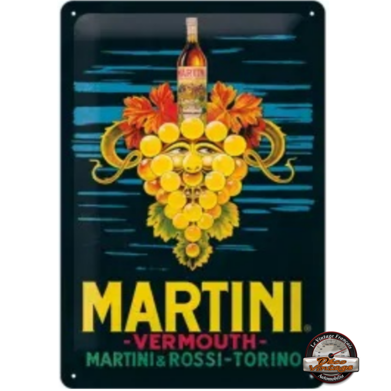 plaque relief martini &amp; rossi vermouth torino 20x30cm