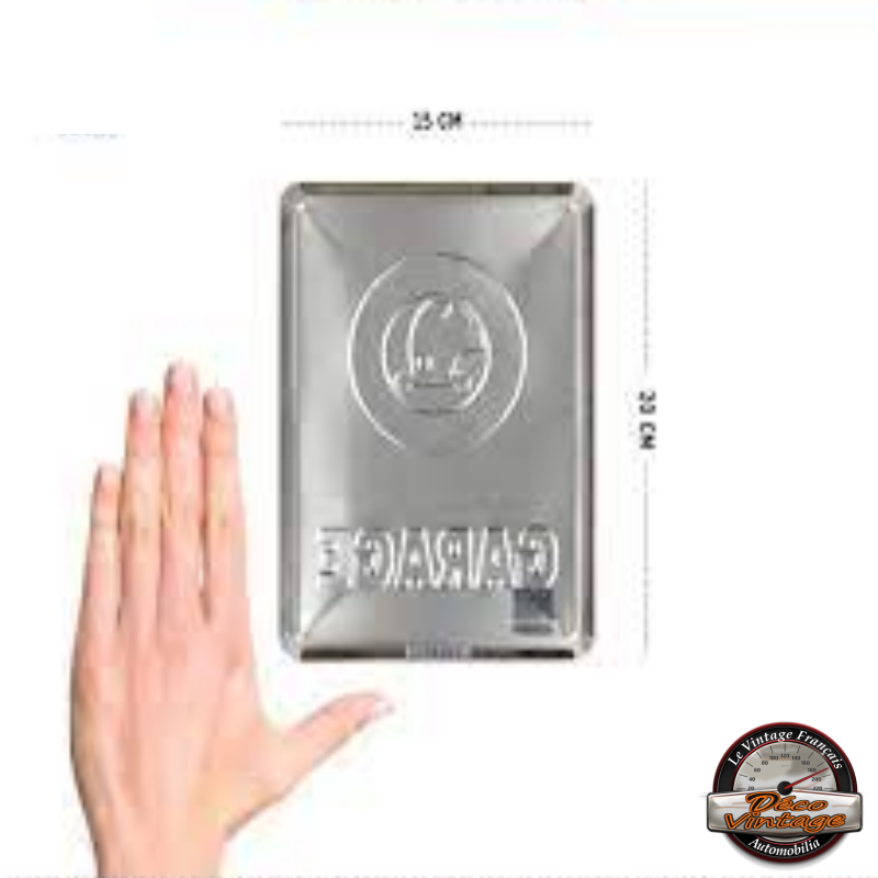 plaque métal embossée Skoda auto garage 15x20cm