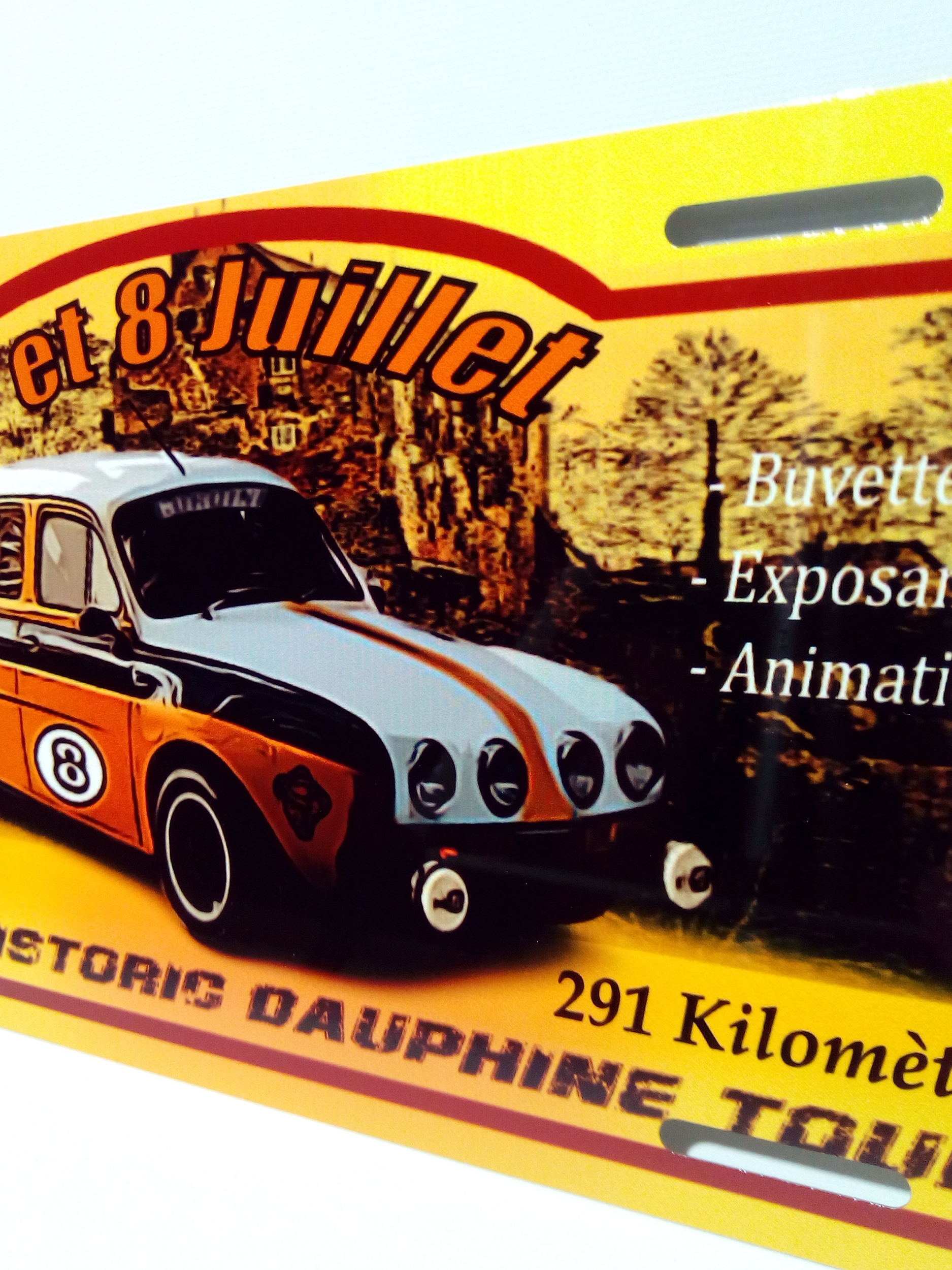 plaque rétro renault dauphine gordini