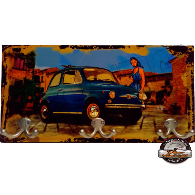 porte-manteau mural fiat 500 village Italie