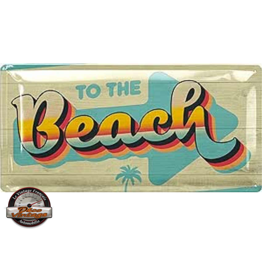 plaque 34x17 to the beach en relief