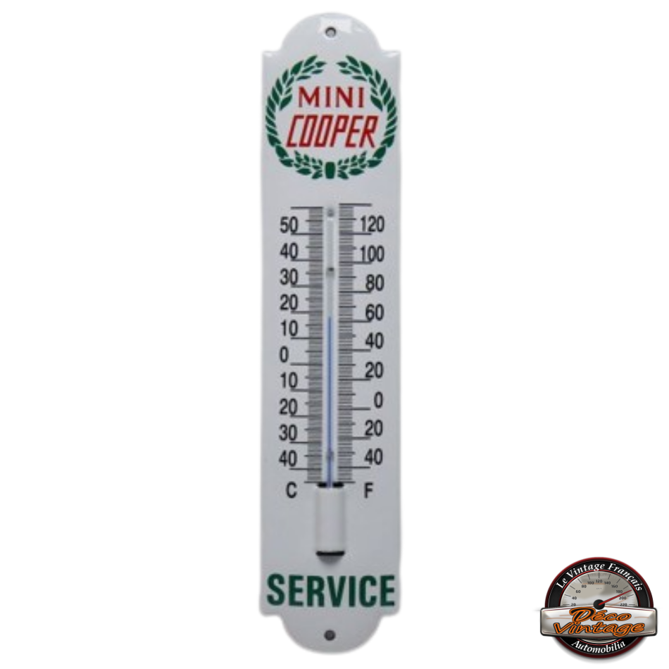 thermomètre émaillé Austin mini cooper service