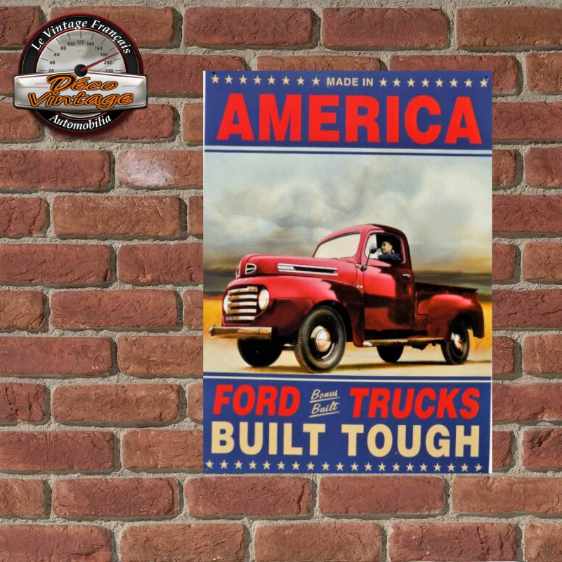 plaque métal ford trucks pick-up