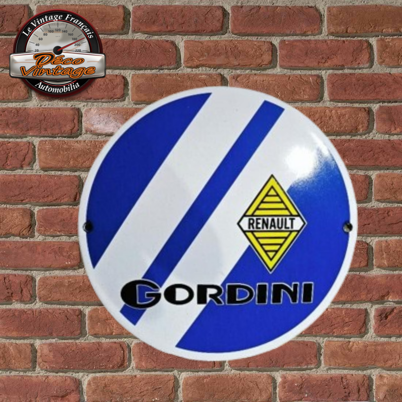 Horloge Murale Vintage Renault 12 Gordini - Dimensions 15x20cm, Neuve, Fabrication Française - Décoration Rétro Pour Fans D'automobile