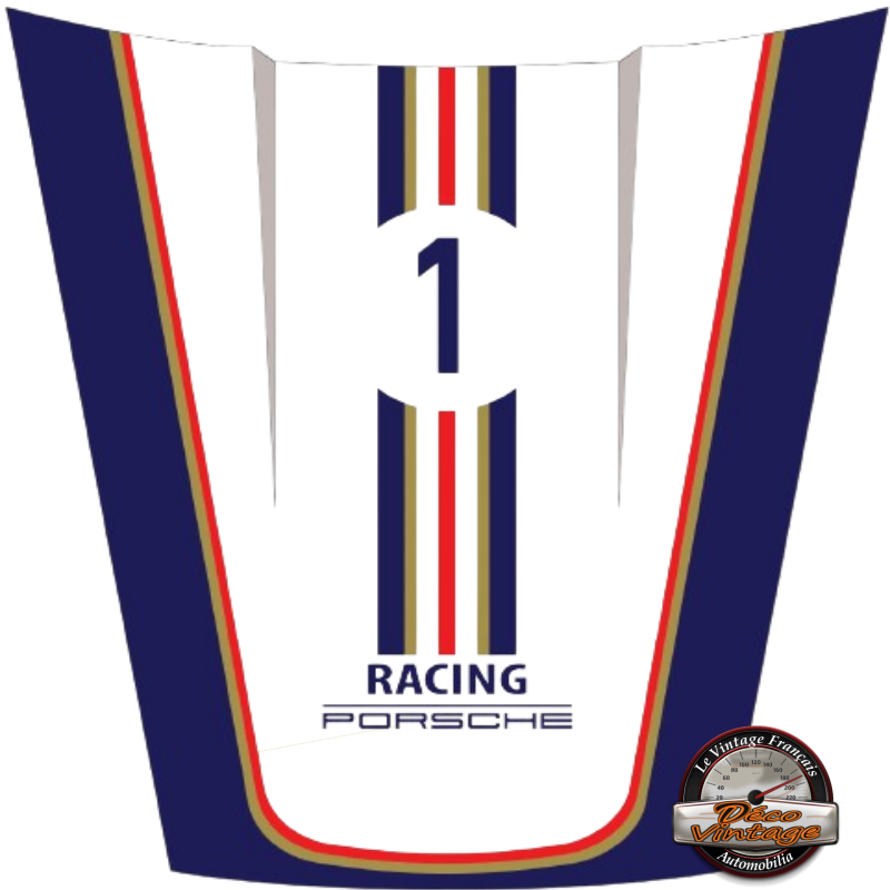 capot porsche 911 déco rothmans