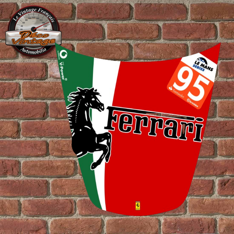 capot moteur déco scuderia ferrari 24h du Mans