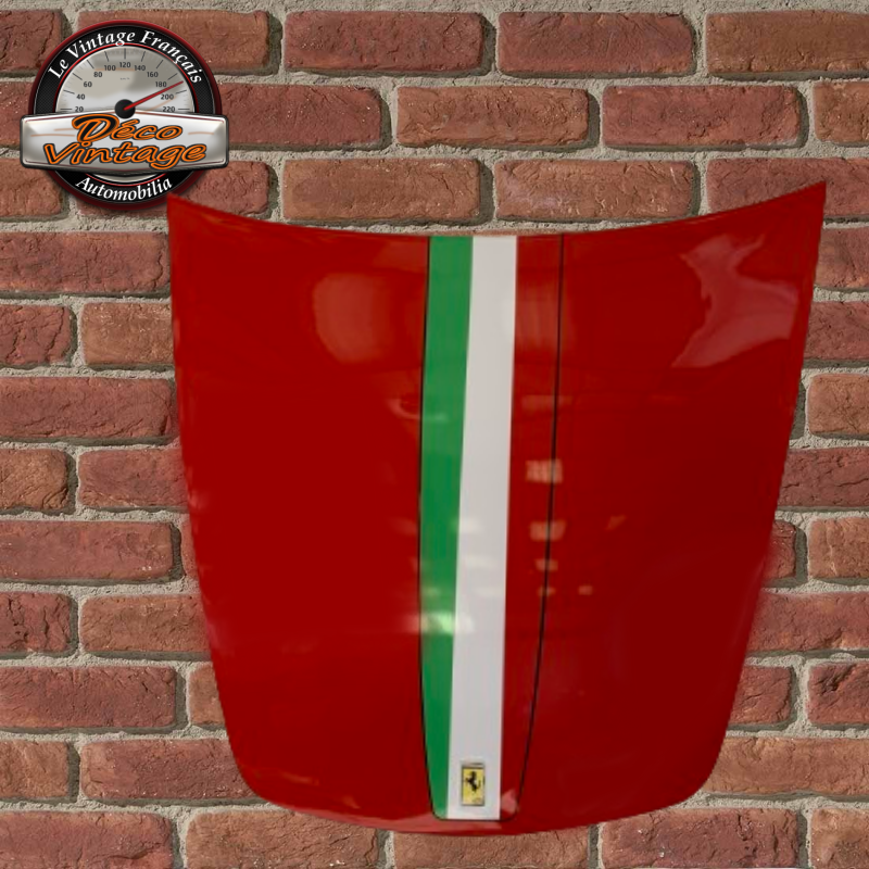 capot moteur rouge déco ferrari f430-f360