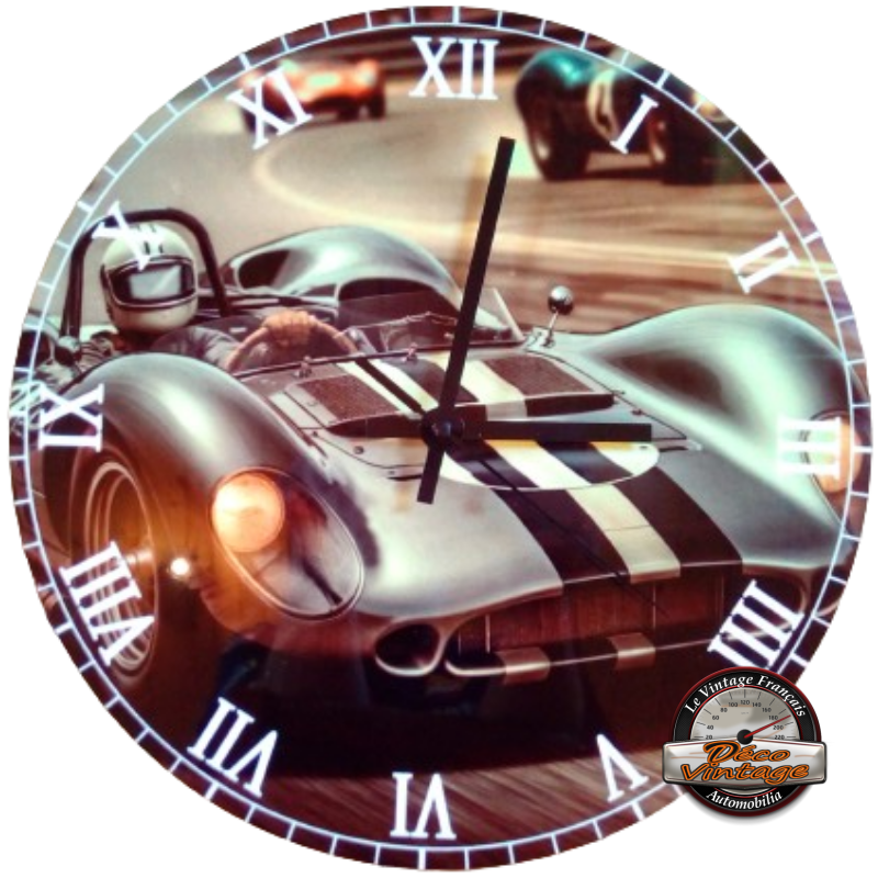 horloge murale porsche 356 rétro racing