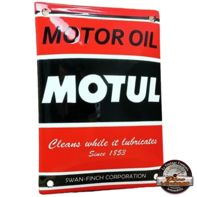 plaque émaillée motul motor oil