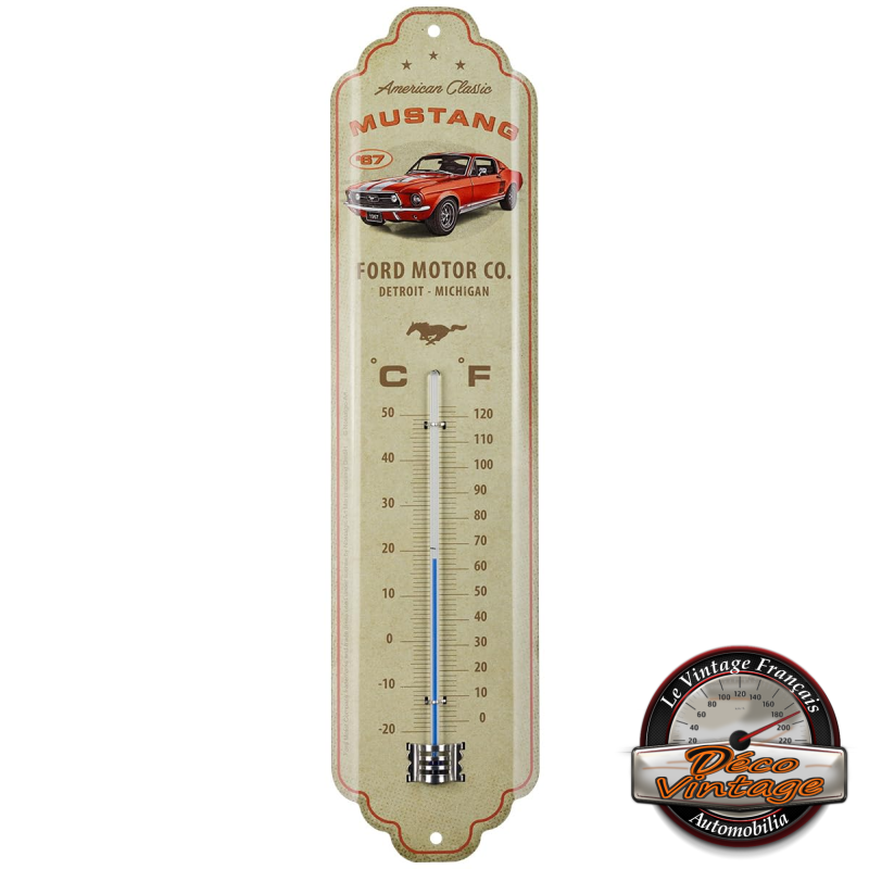 thermomètre rétro ford mustang 1967
