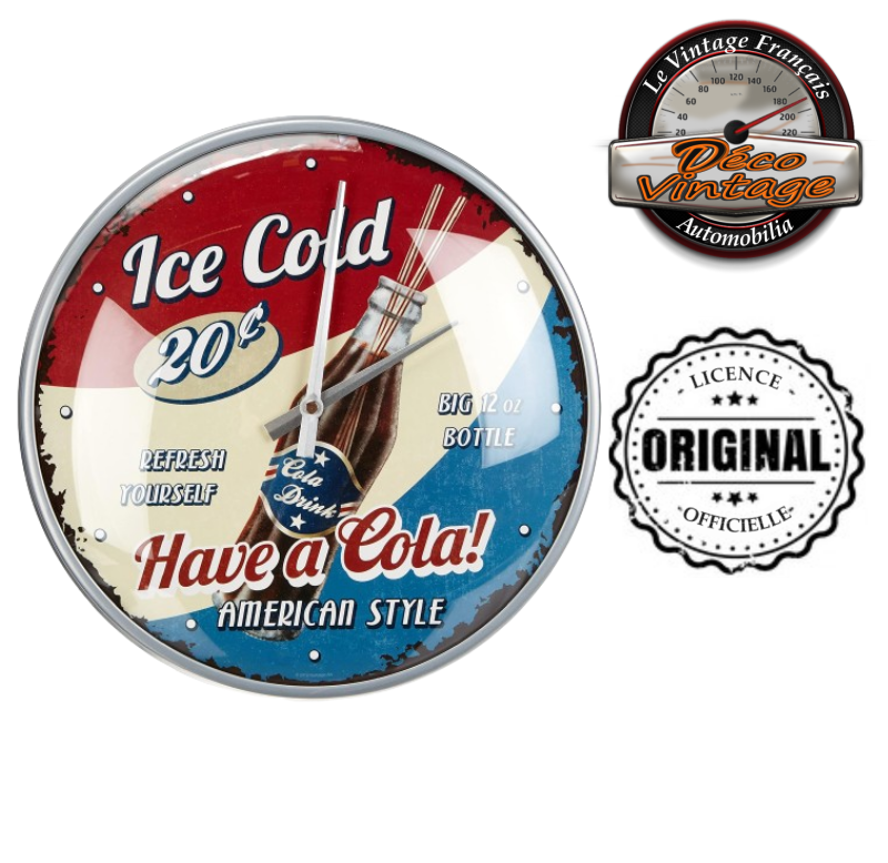 horloge american diner cola