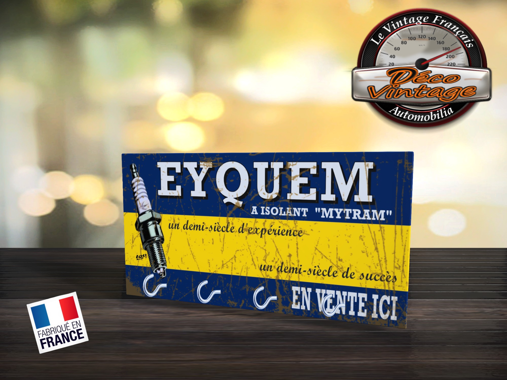 accroche-clés bougies eyquem rétro