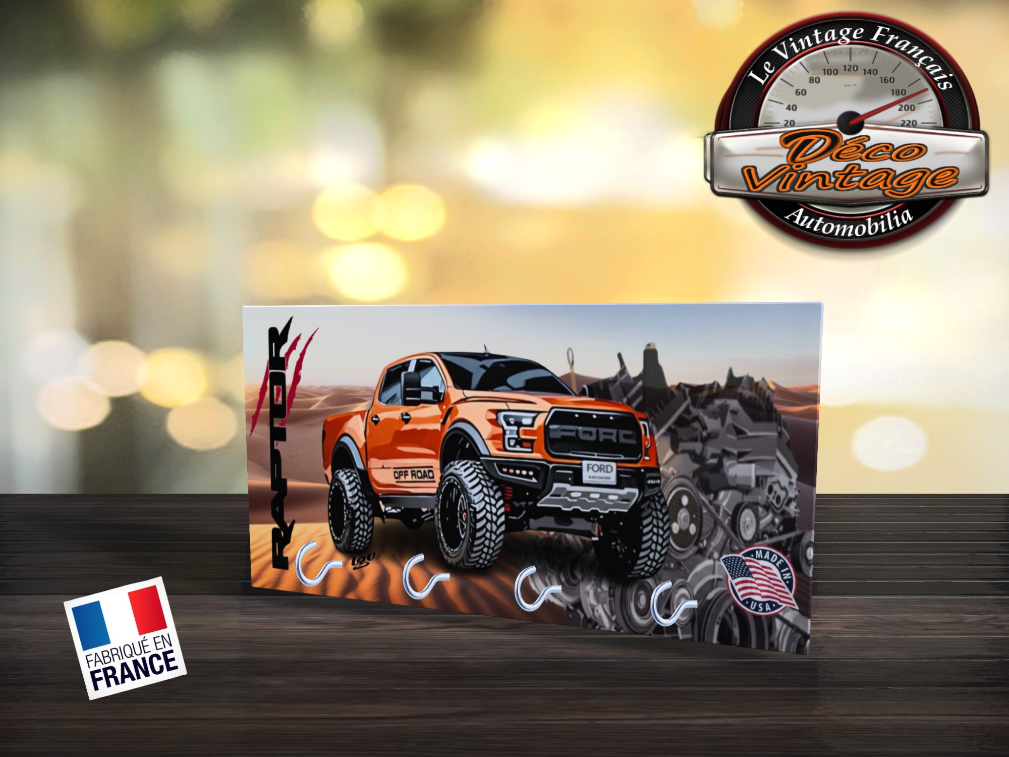 accroche-clés ford raptor truck