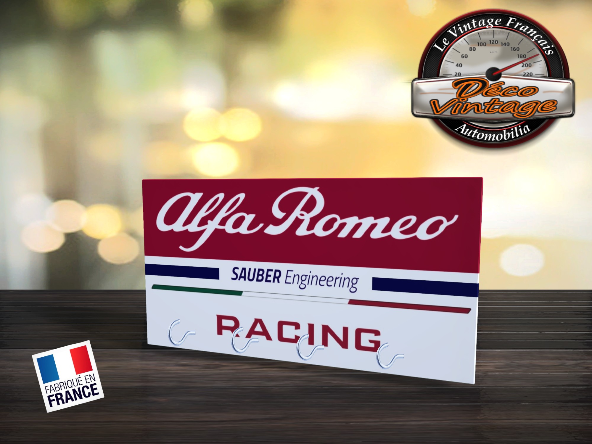 accroche-clés mural alfa roméo f1 racing team