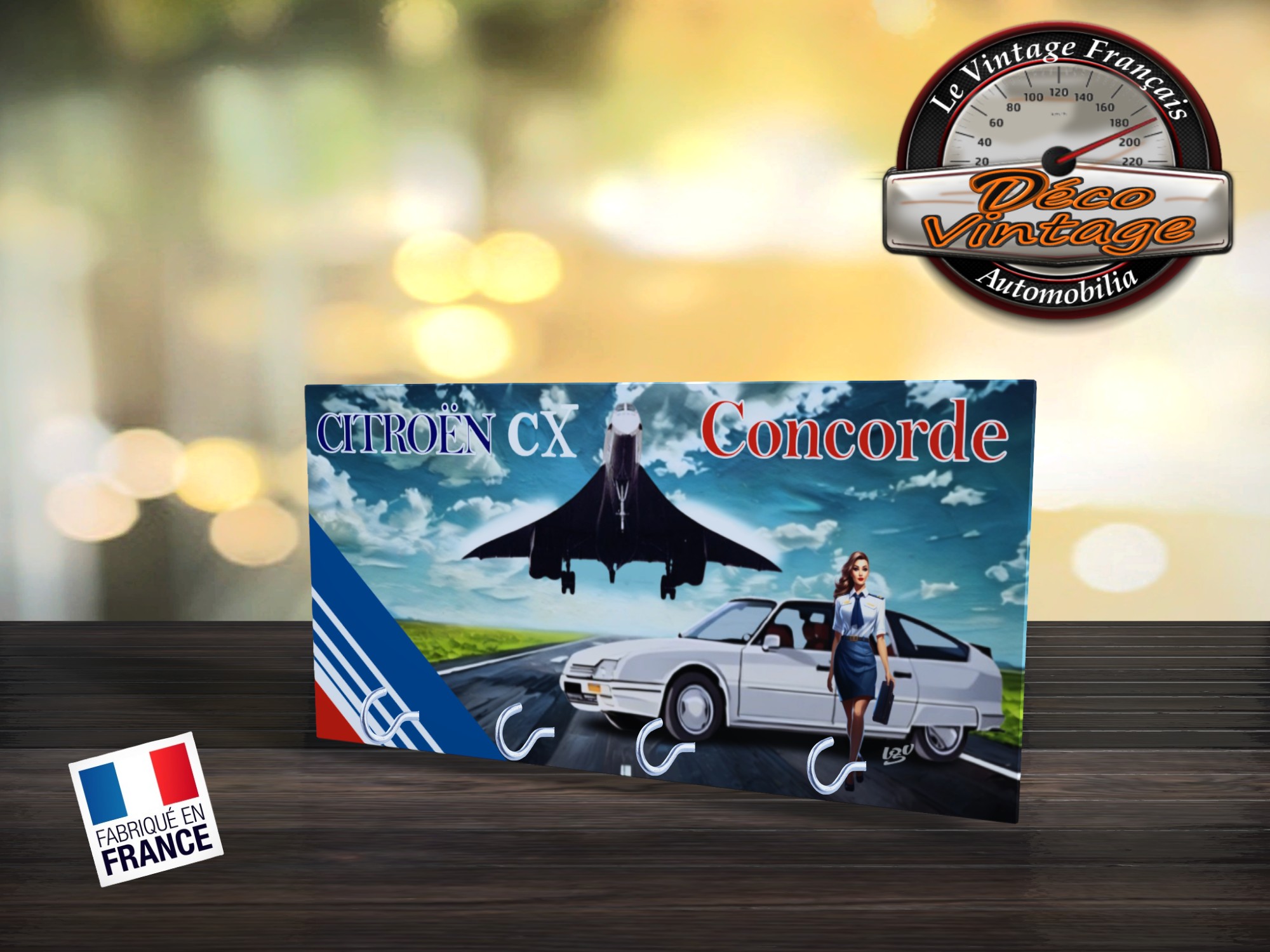 accroche-clés mural citroen cx concorde