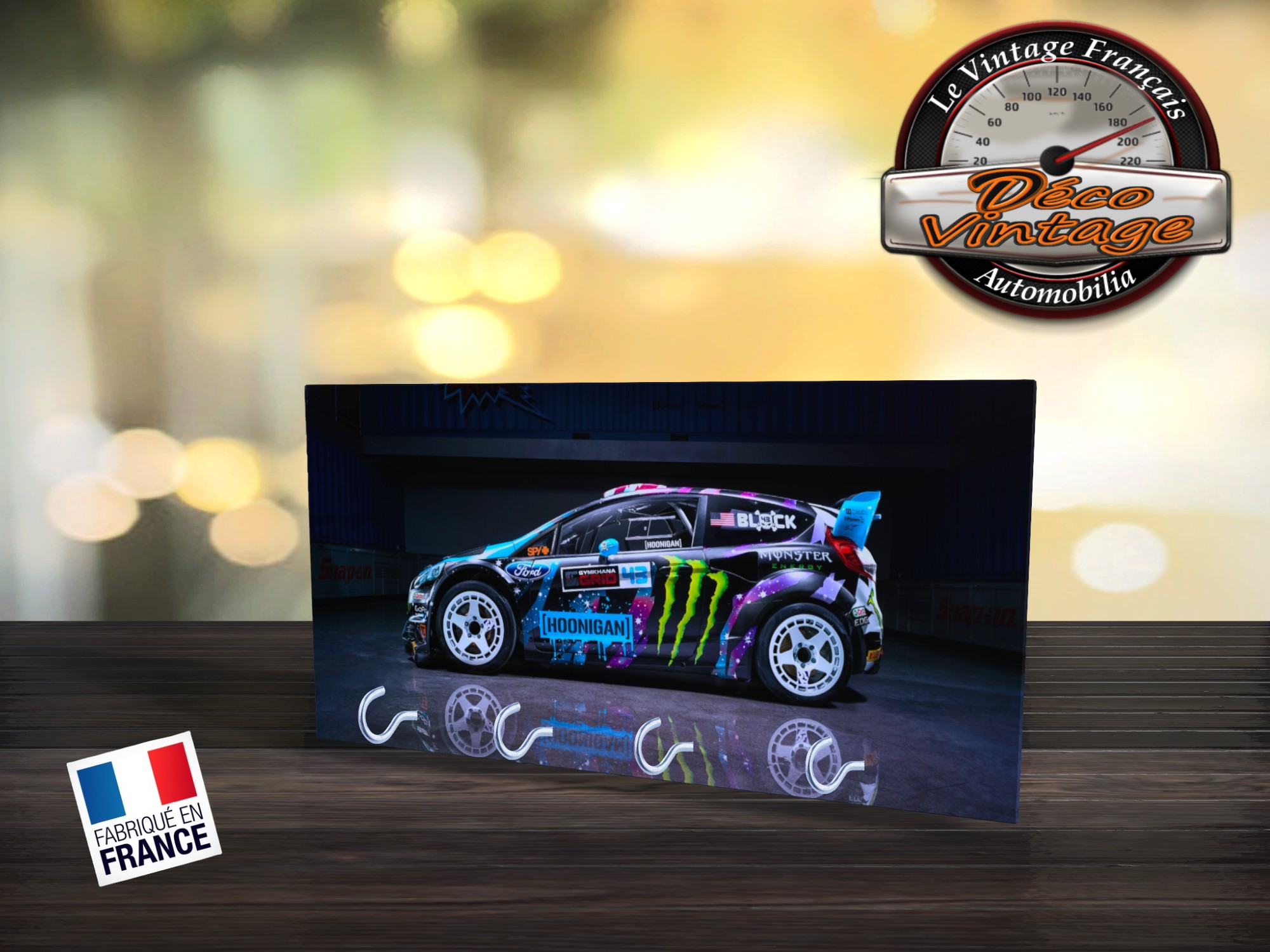 accroche-clés mural hoonigan ford racing