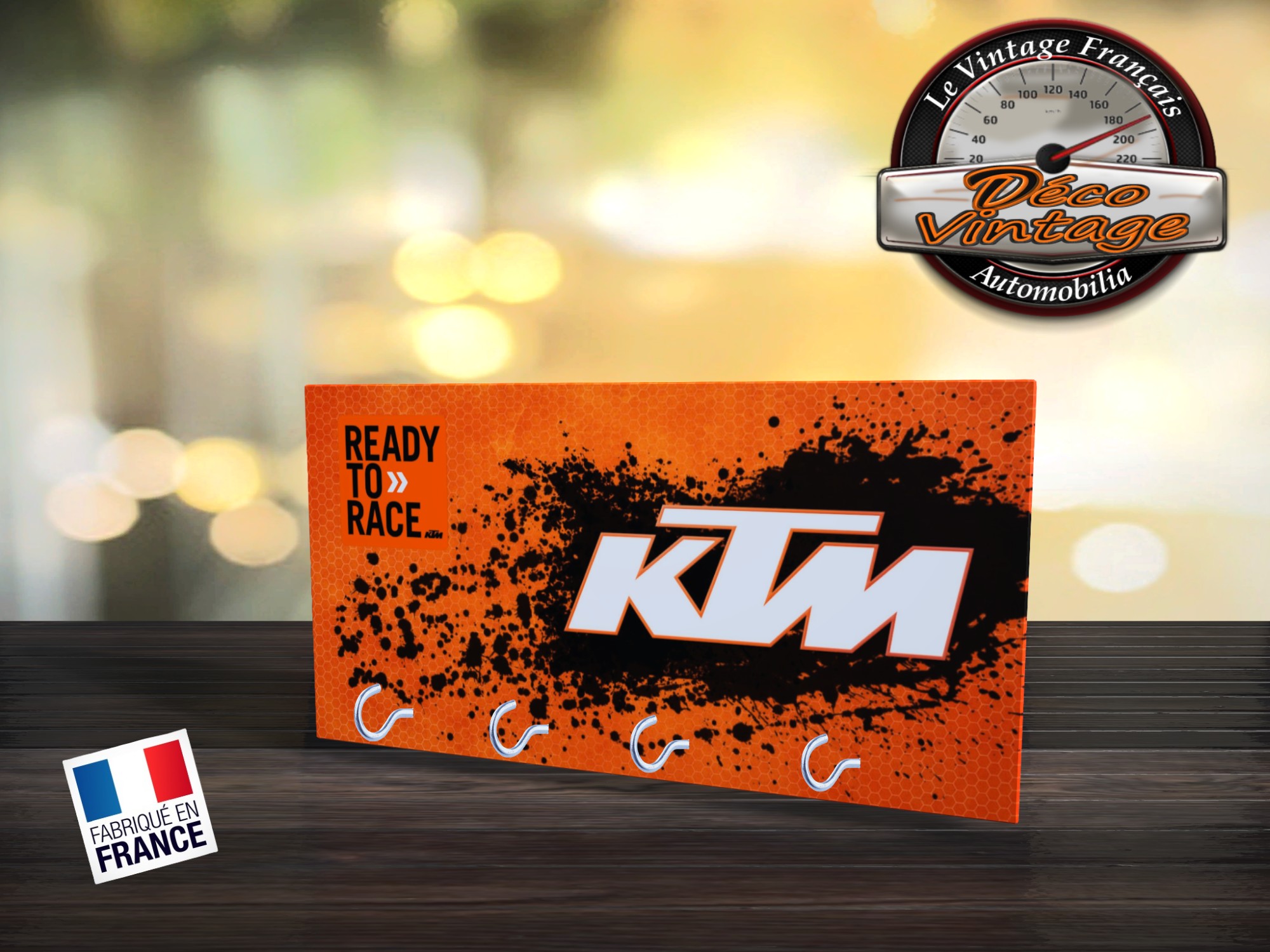 accroche-clés mural ktm motorcycle logo