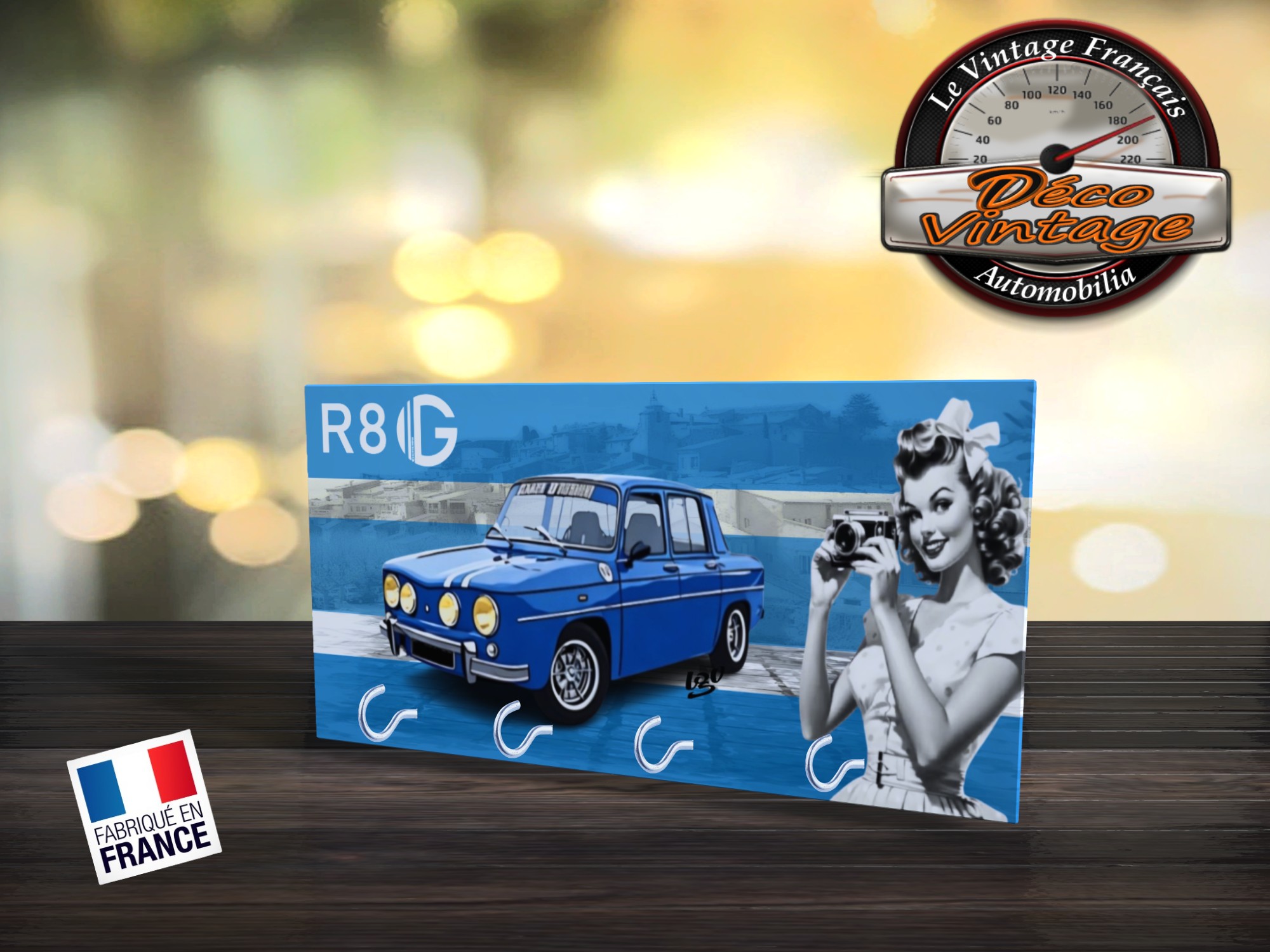 accroche-clés renault r8 gordini
