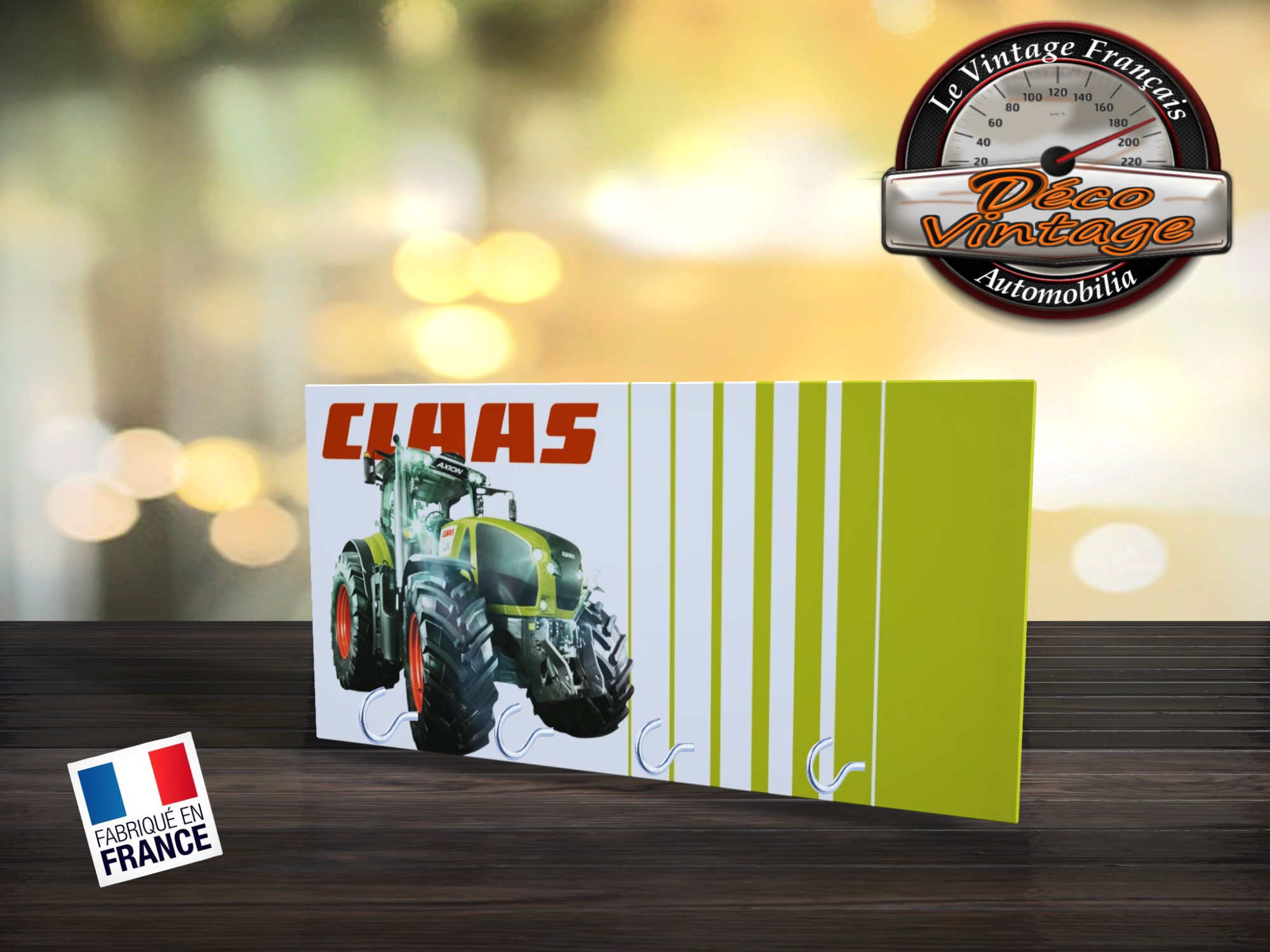 accroche-clés tracteur claas