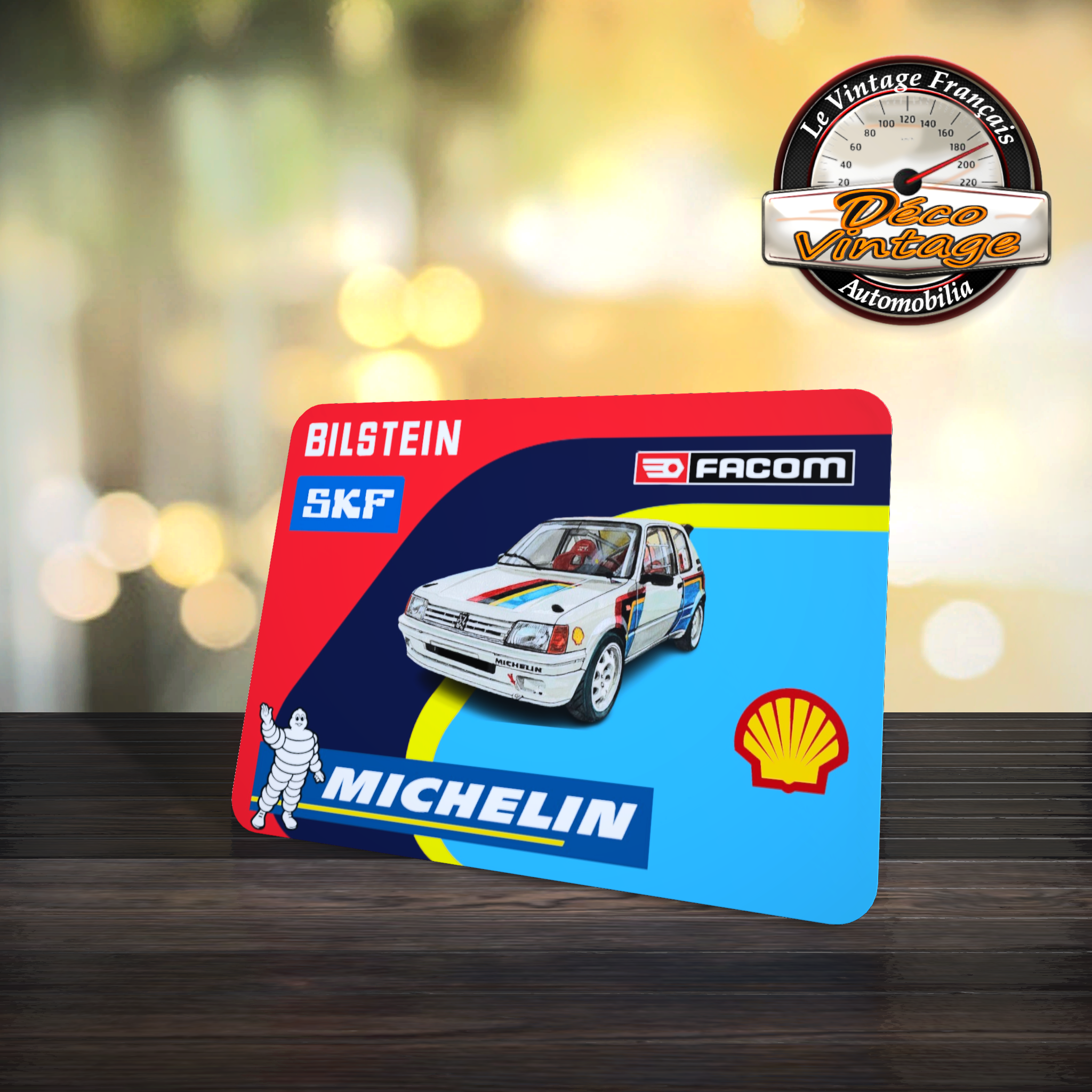 tapis de souris peugeot 205 rallye rétro