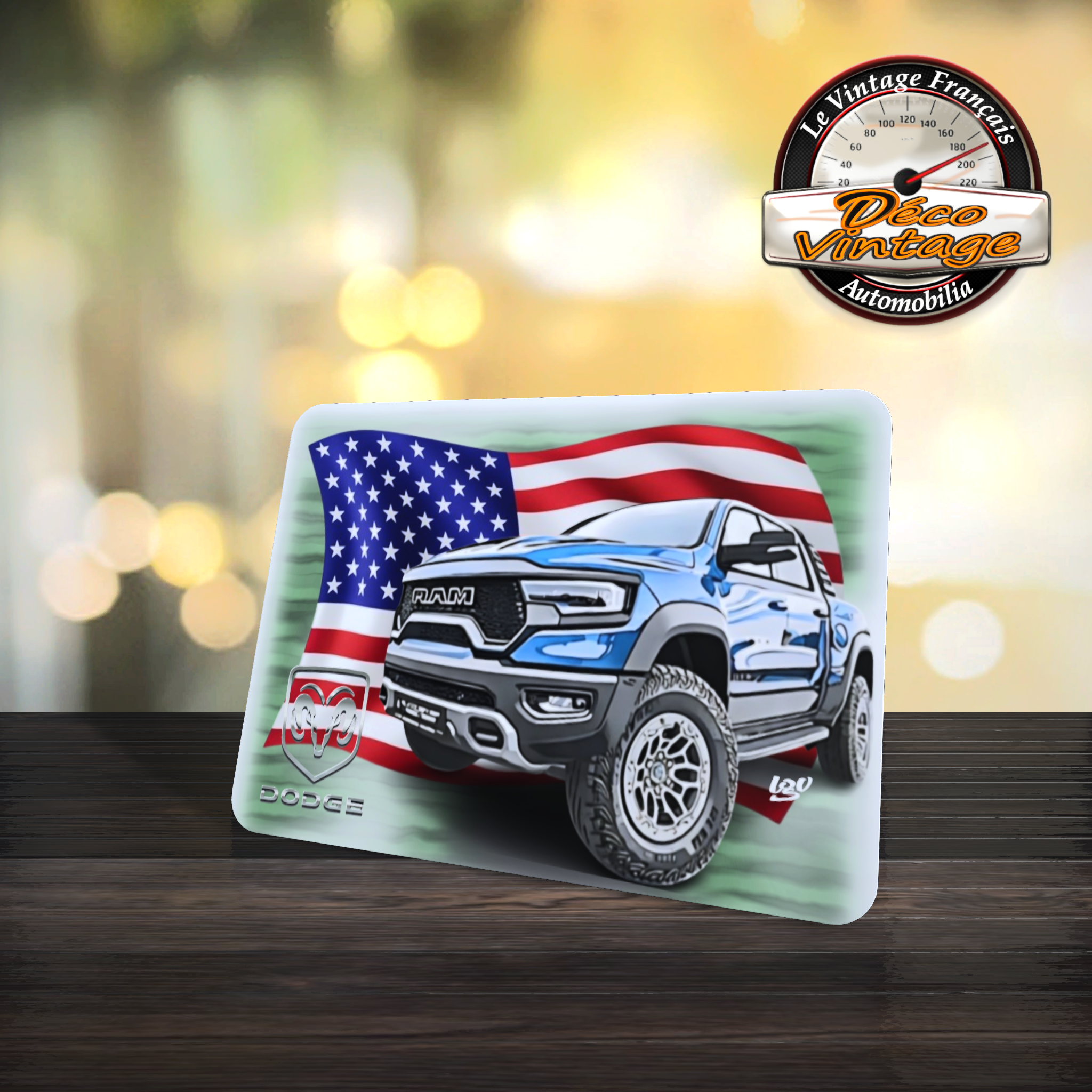 tapis de souris dodge ram usa pick-up