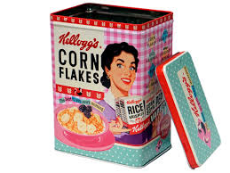 boite métal kelloggs rétro vintage collection