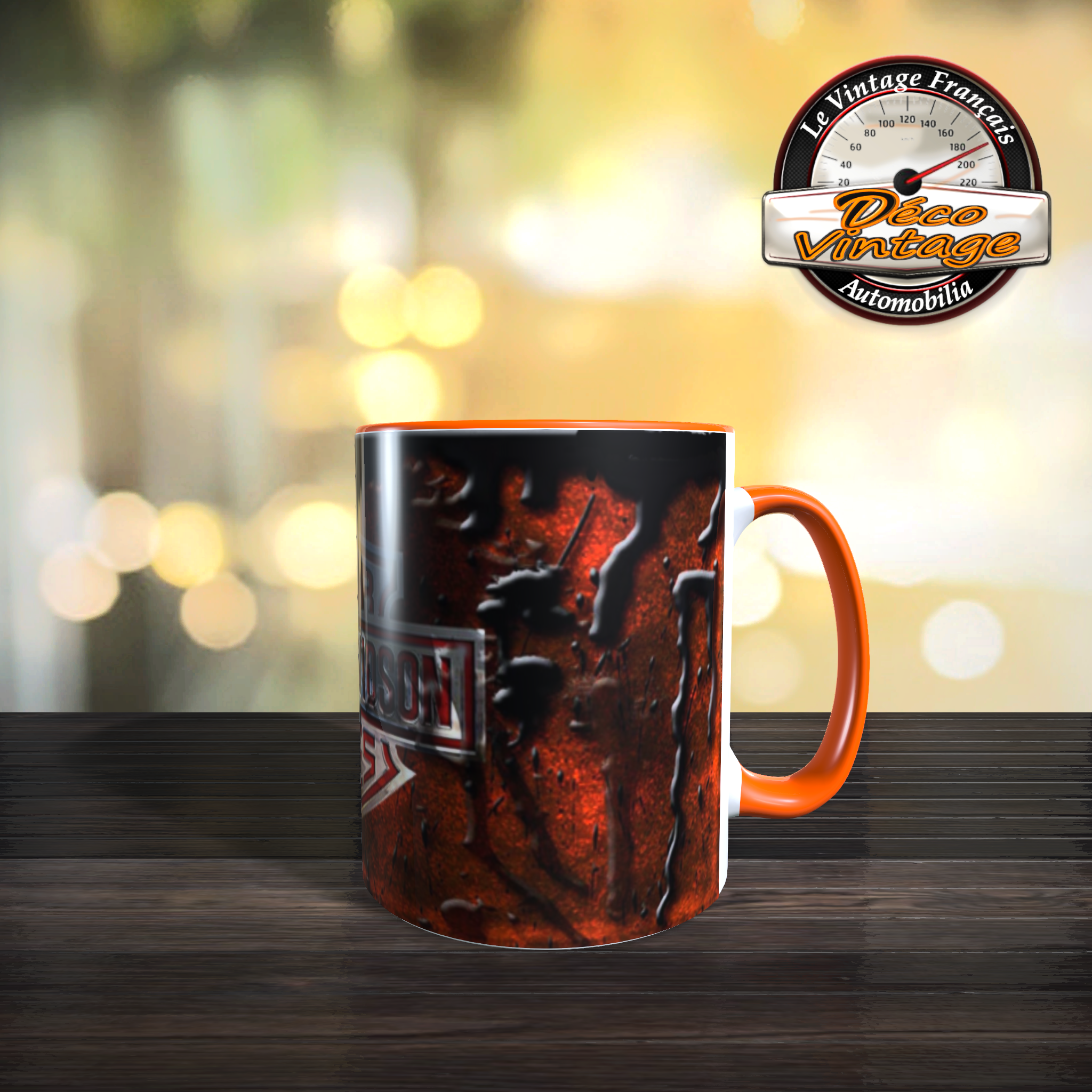 Mug harley relief orange