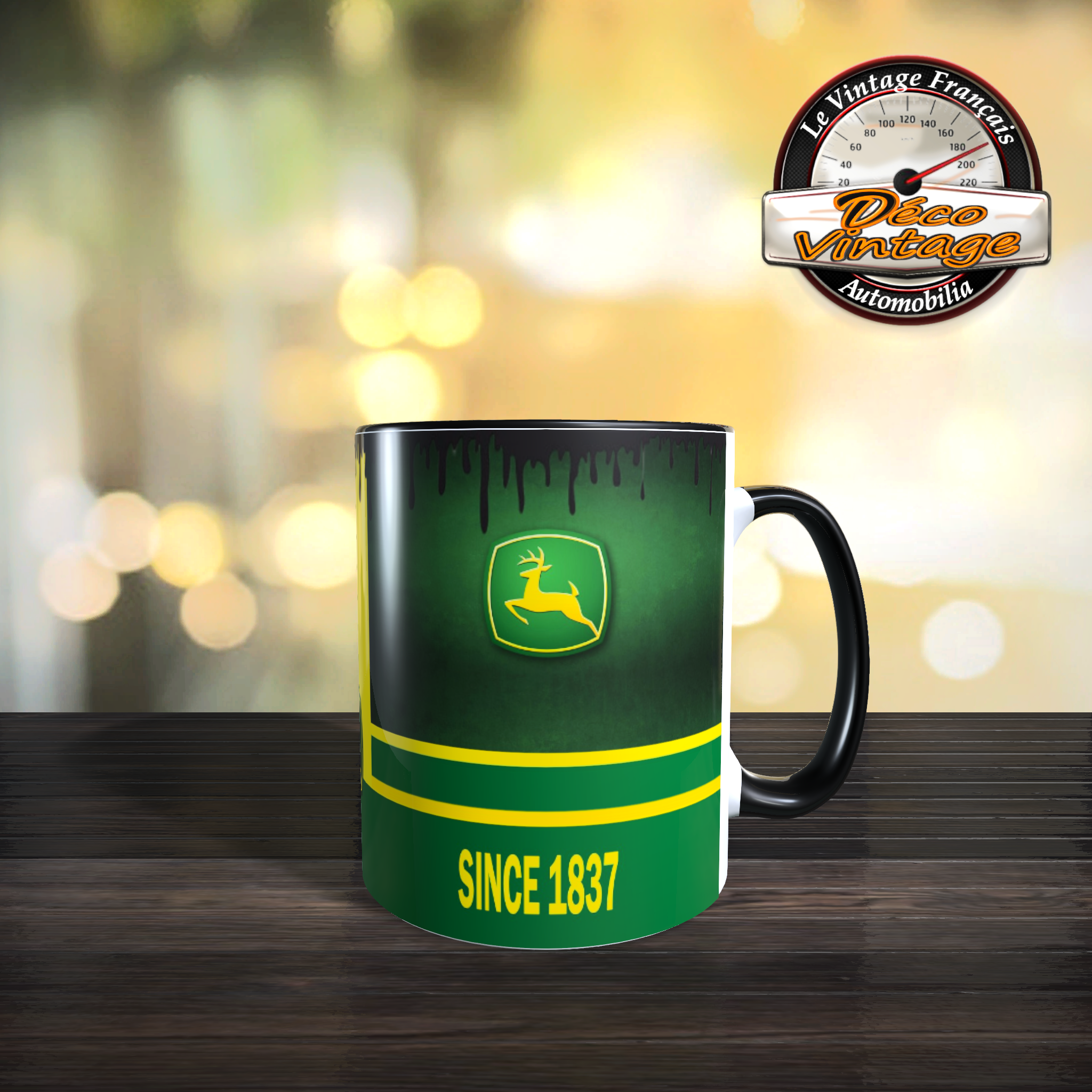 Mug john deere logo retro