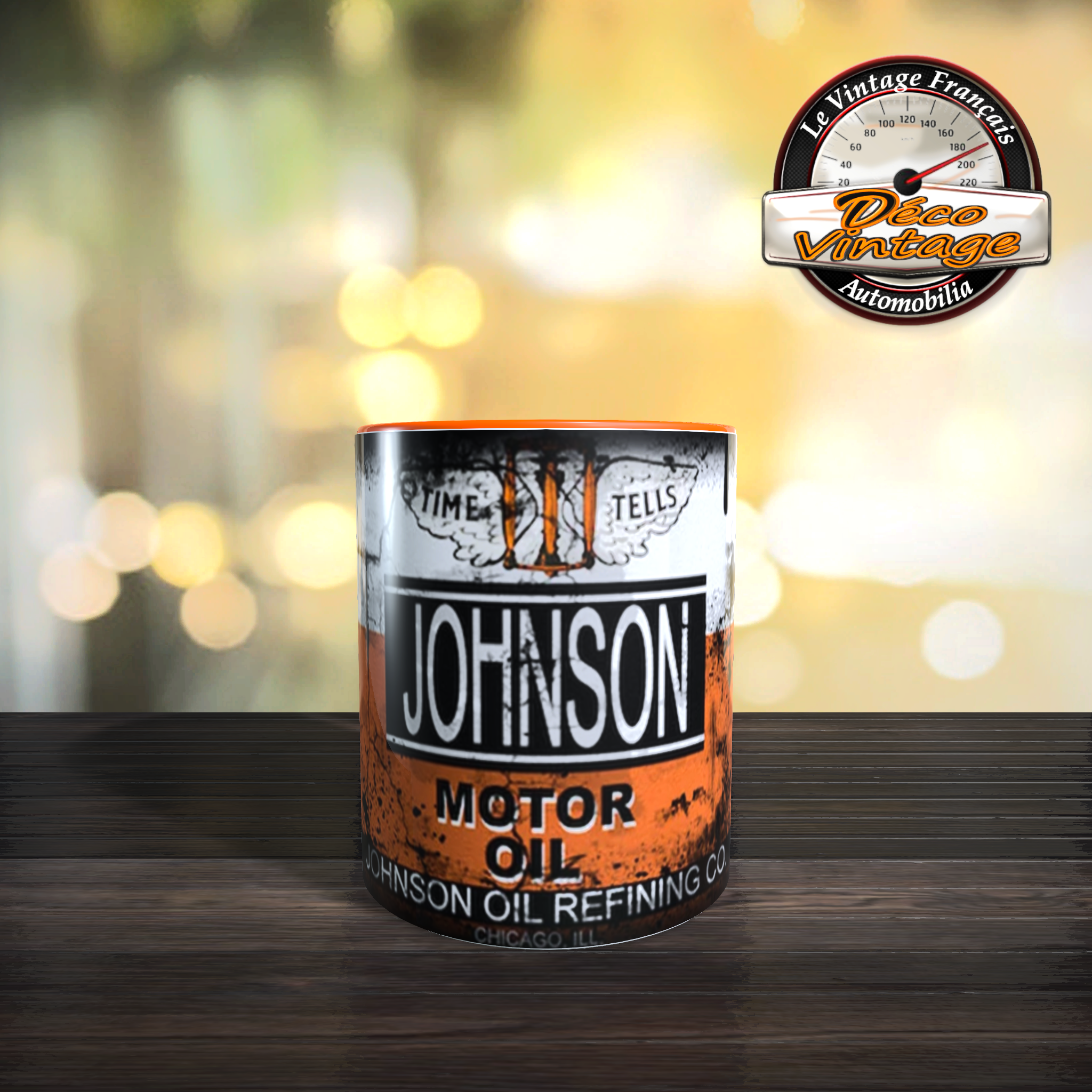 Mug johnson oil logo
