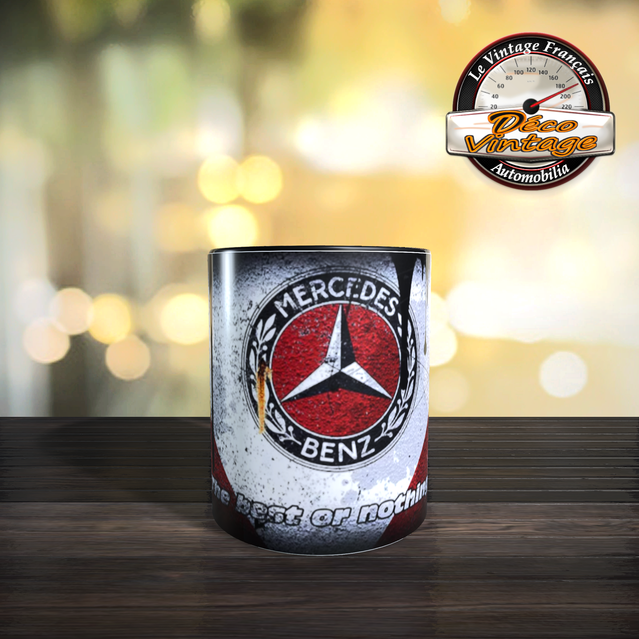 Mug mercedes rouge logo