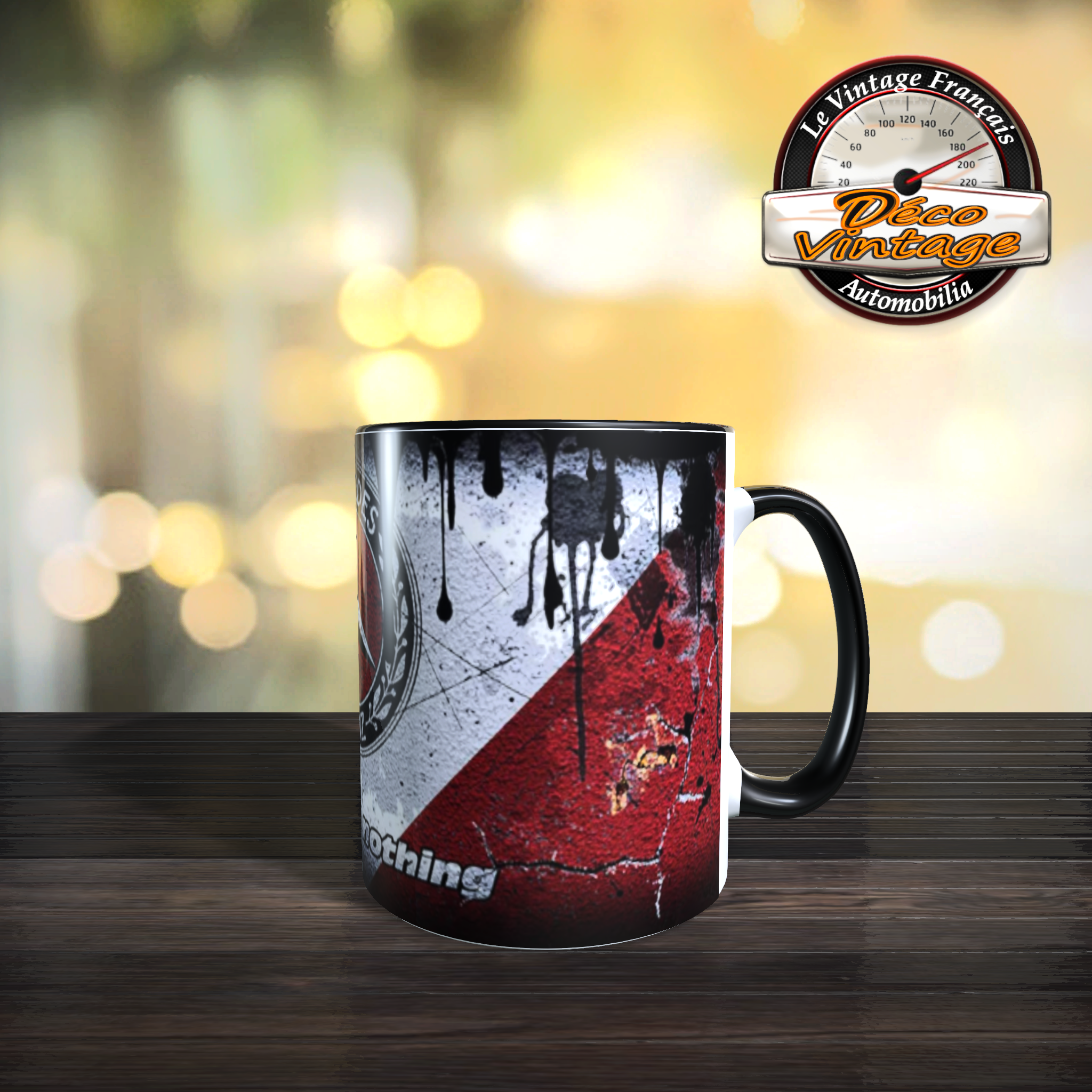 Mug mercedes rouge retro