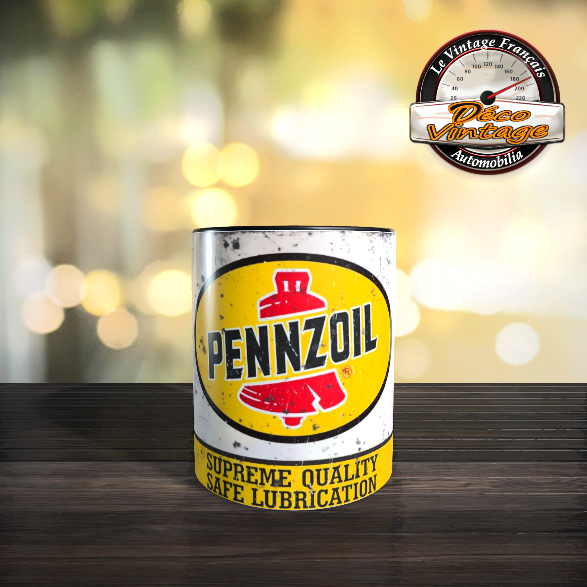 Mug pennzoil logo