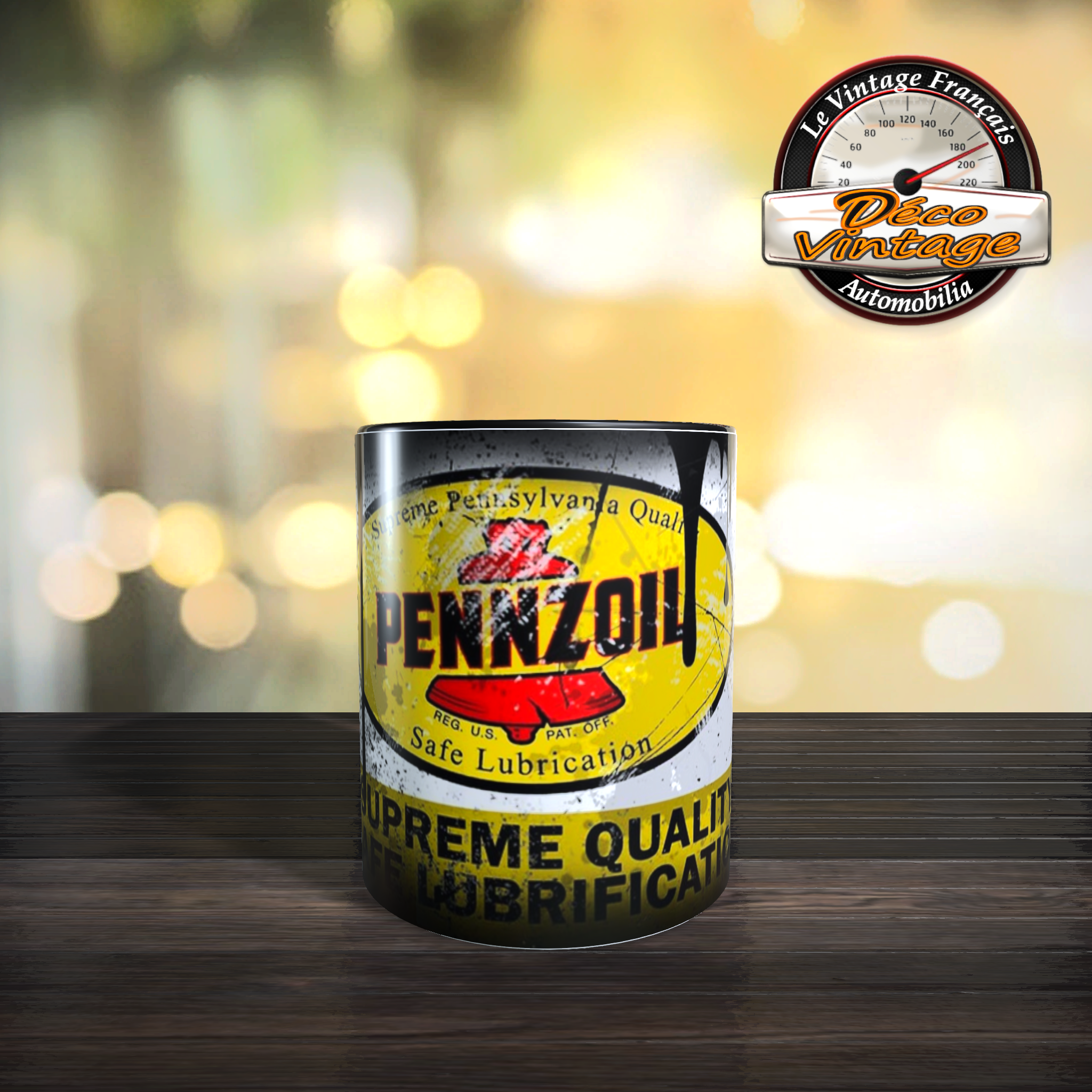 Mug pennzoil oil logo