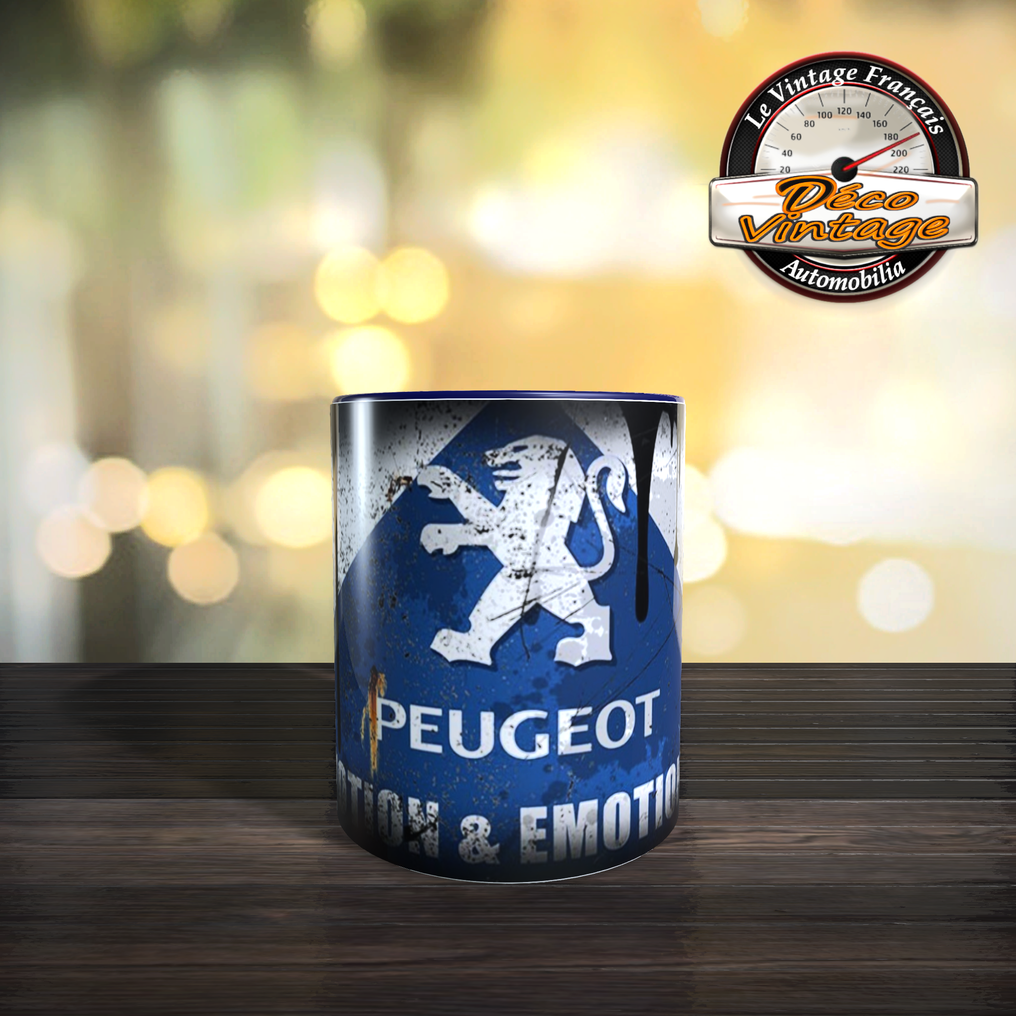 mug peugeot logo
