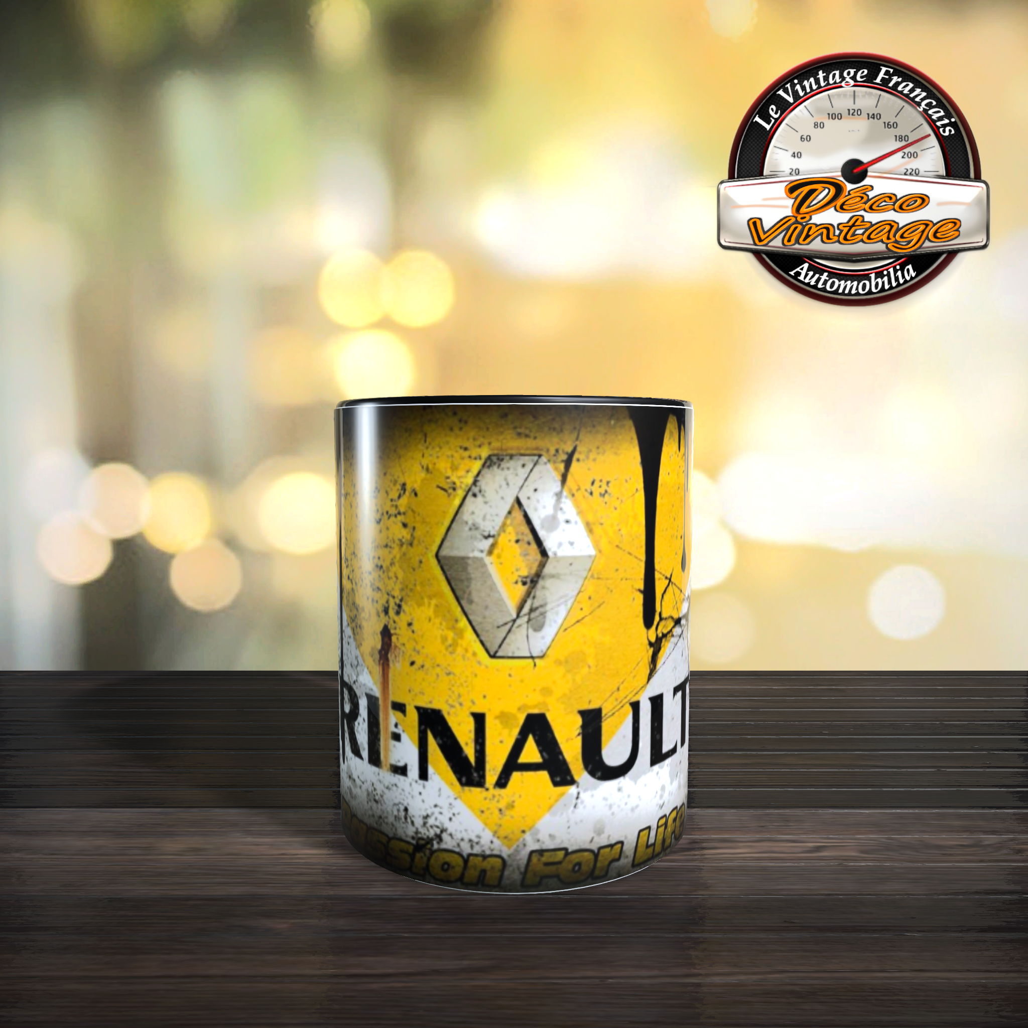 Mug renault blanc logo