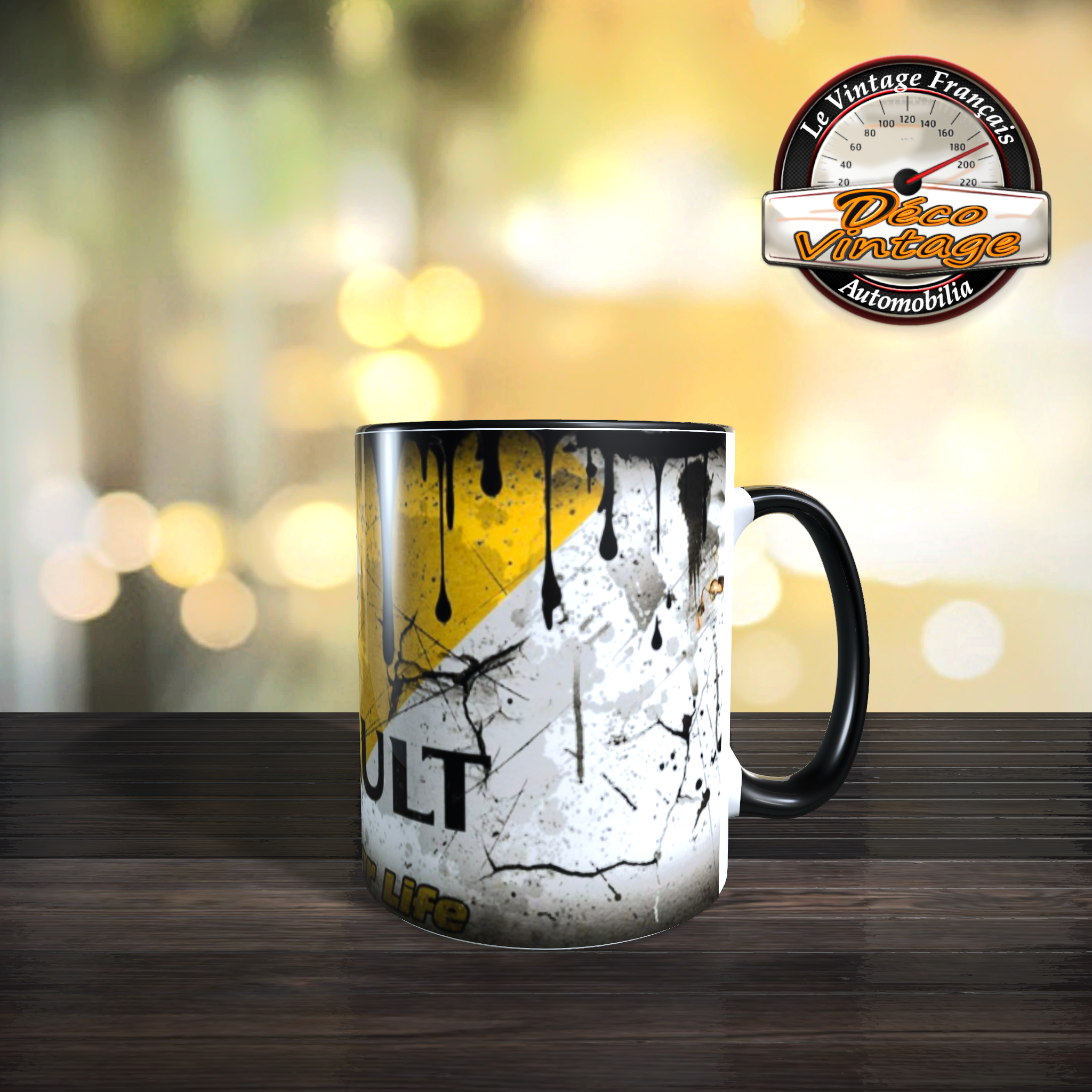 Mug renault blanc automobile