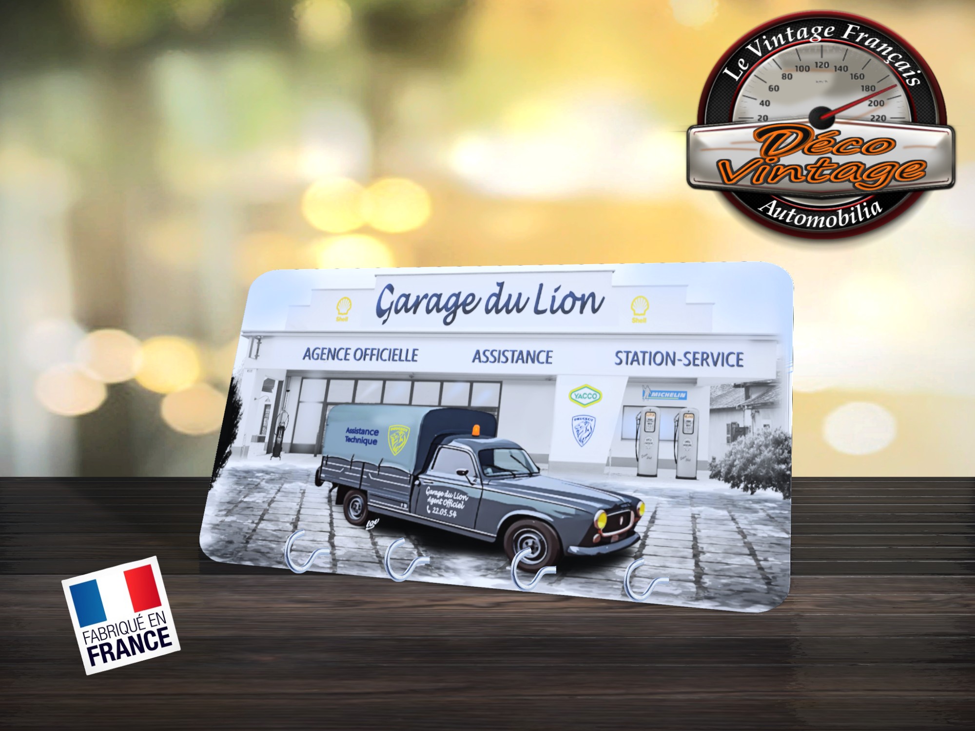 accroche-clés mural Peugeot 403 assistance