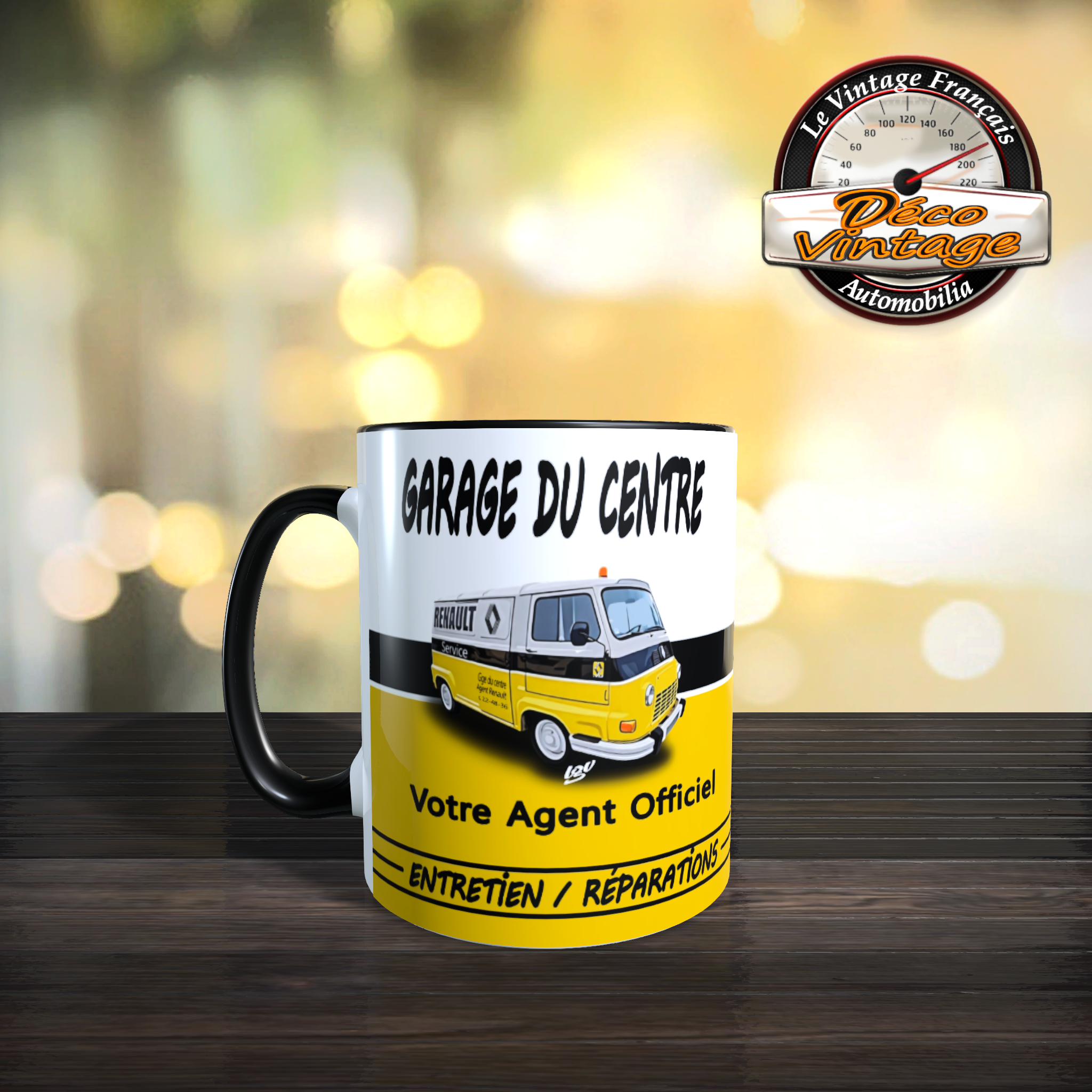 mug rétro Renault service
