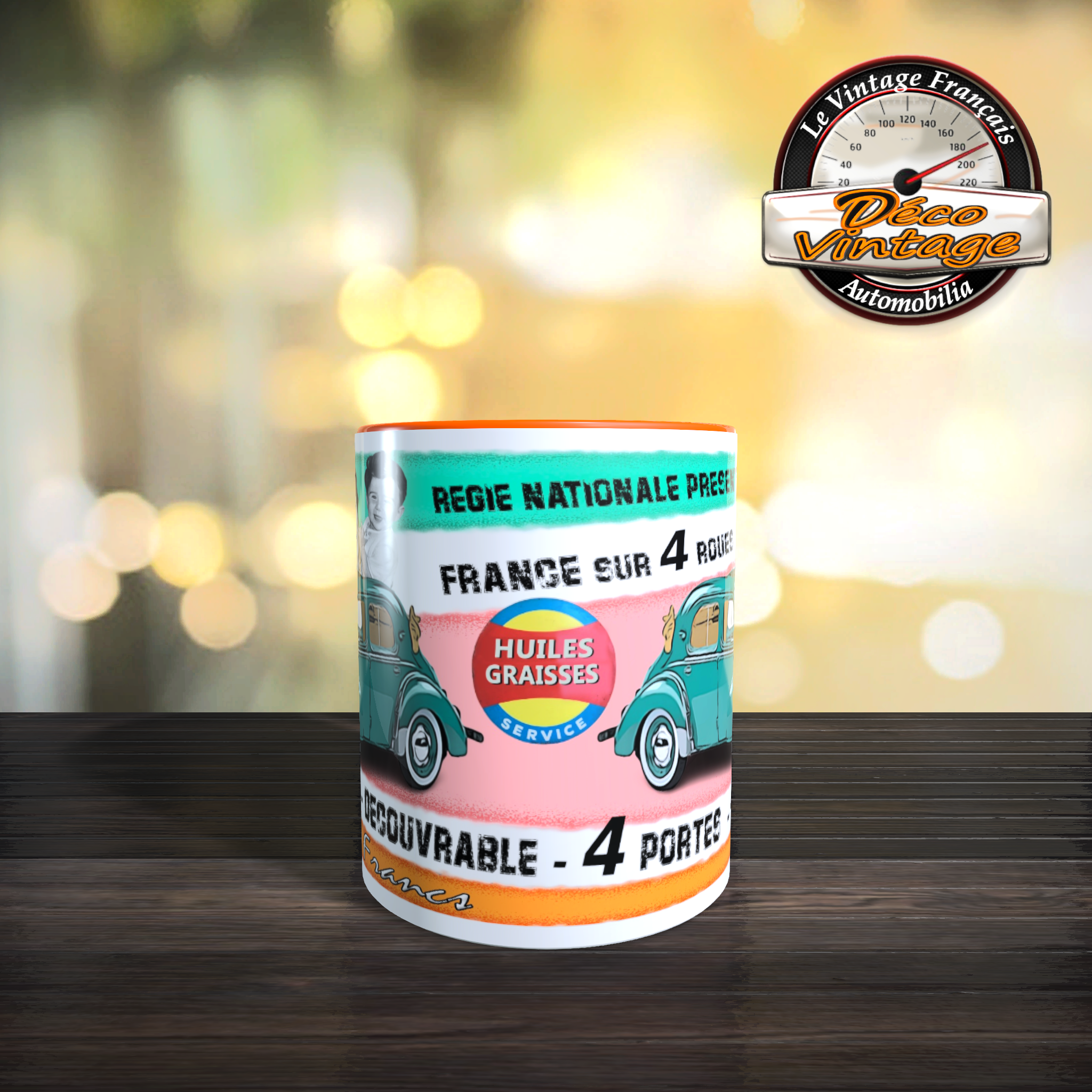 Mug publicité Renault 4cv