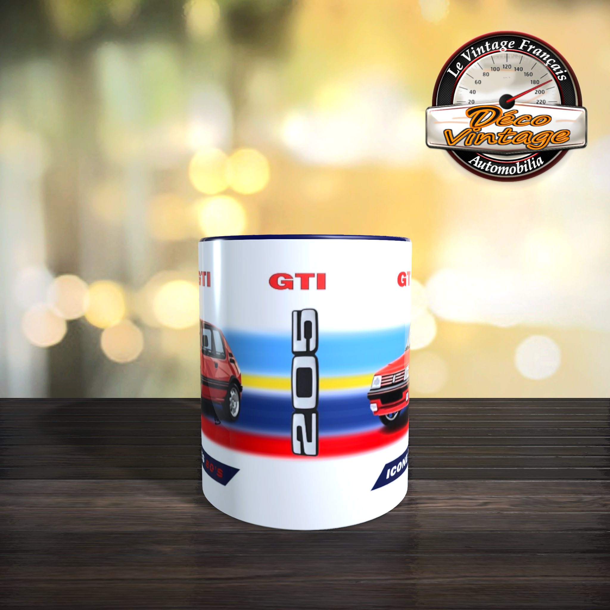 mug peugeot 205 gti rétro
