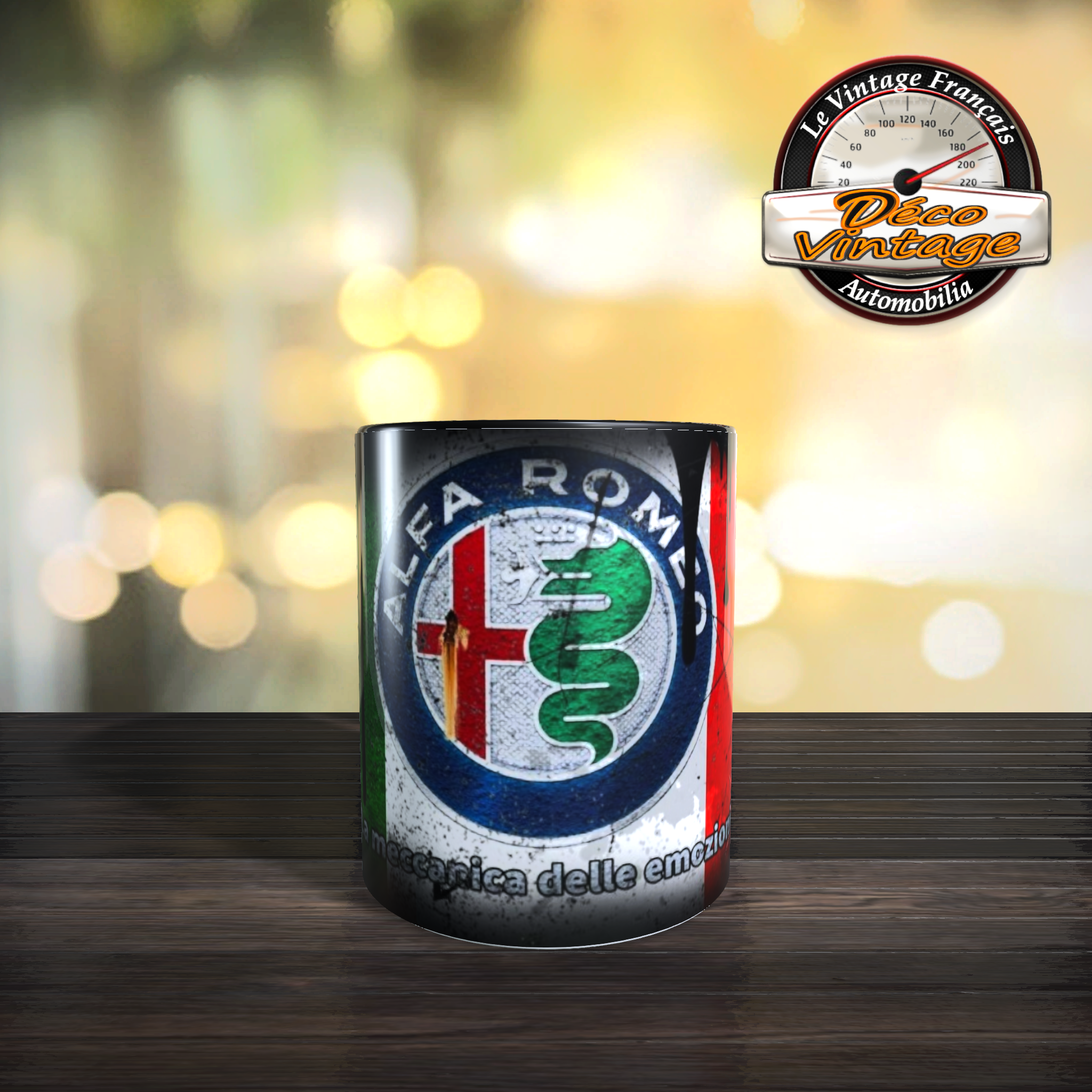 mug Alfa Roméo logo bidon dhuile