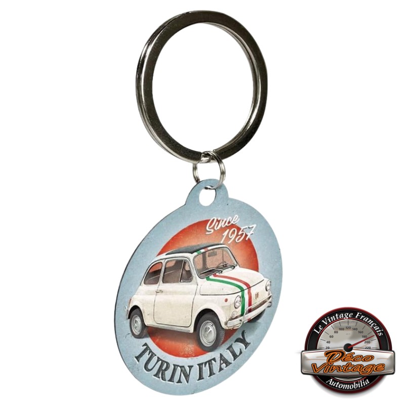 porte-clés rétro fiat 500 officiel