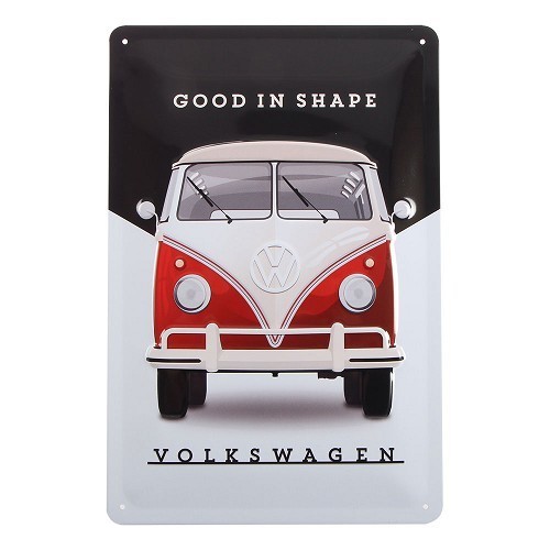 combi plaque émaillée publicité vw métal vintage rétro