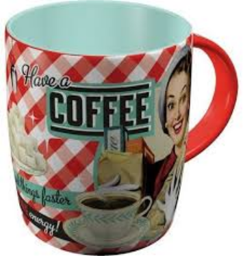 mug céramique tasse rétro vintage café