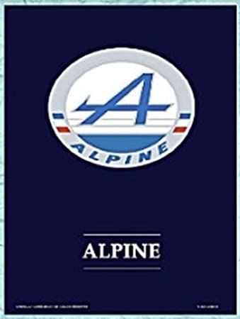 plaque métal logo alpine