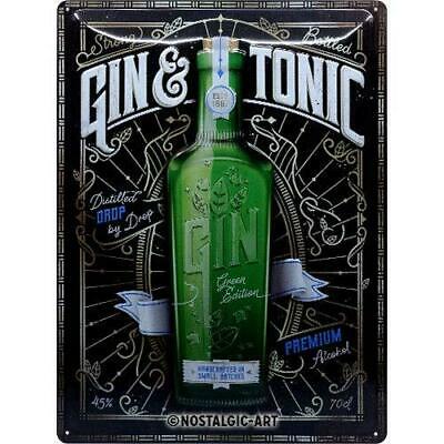 plaque deco gin tonic 30x40