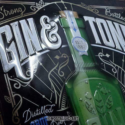 plaque publicité gin tonic