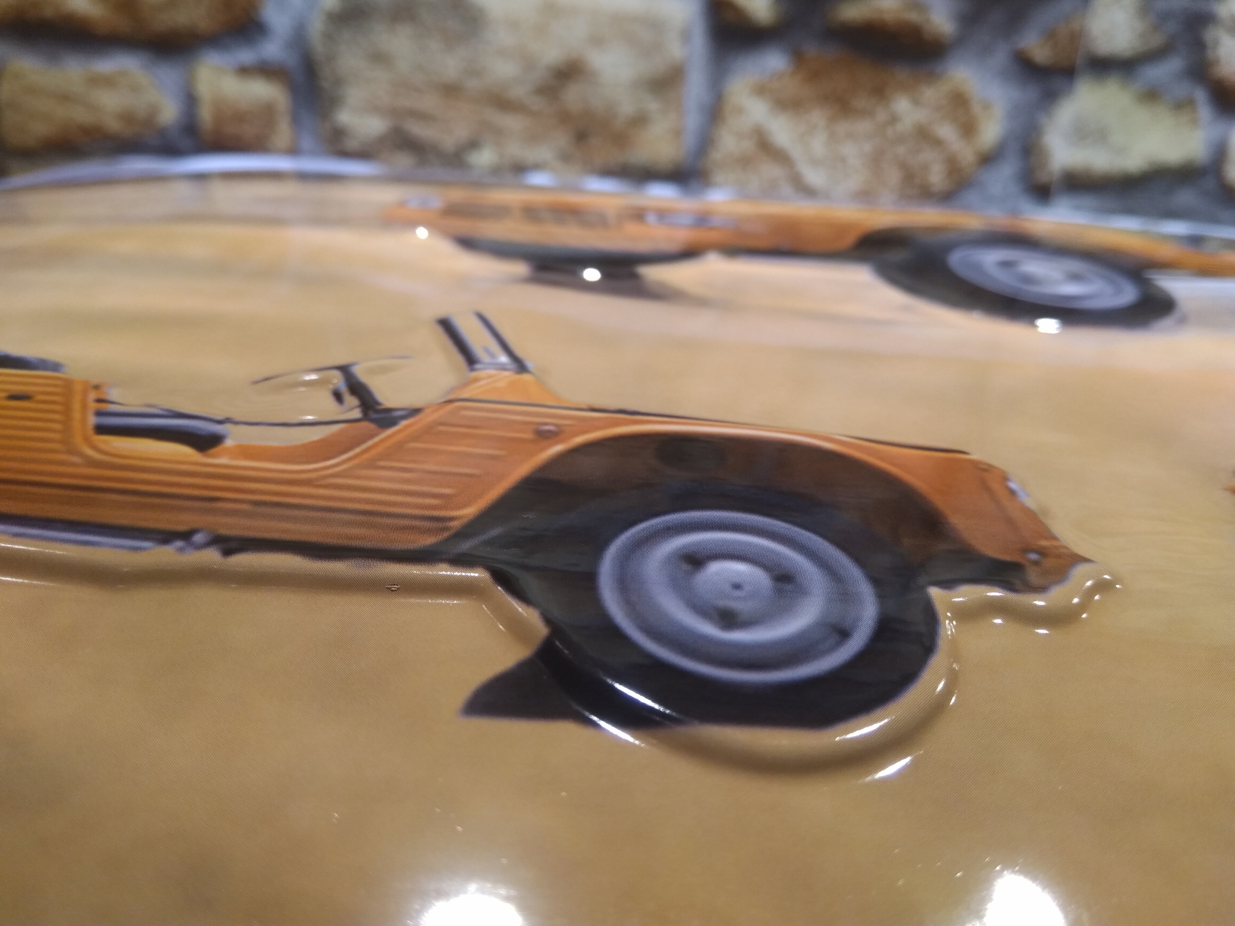 plaque métal relief citroen mehari