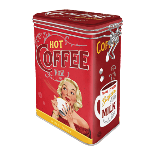 boite rangement coffee retro sixties