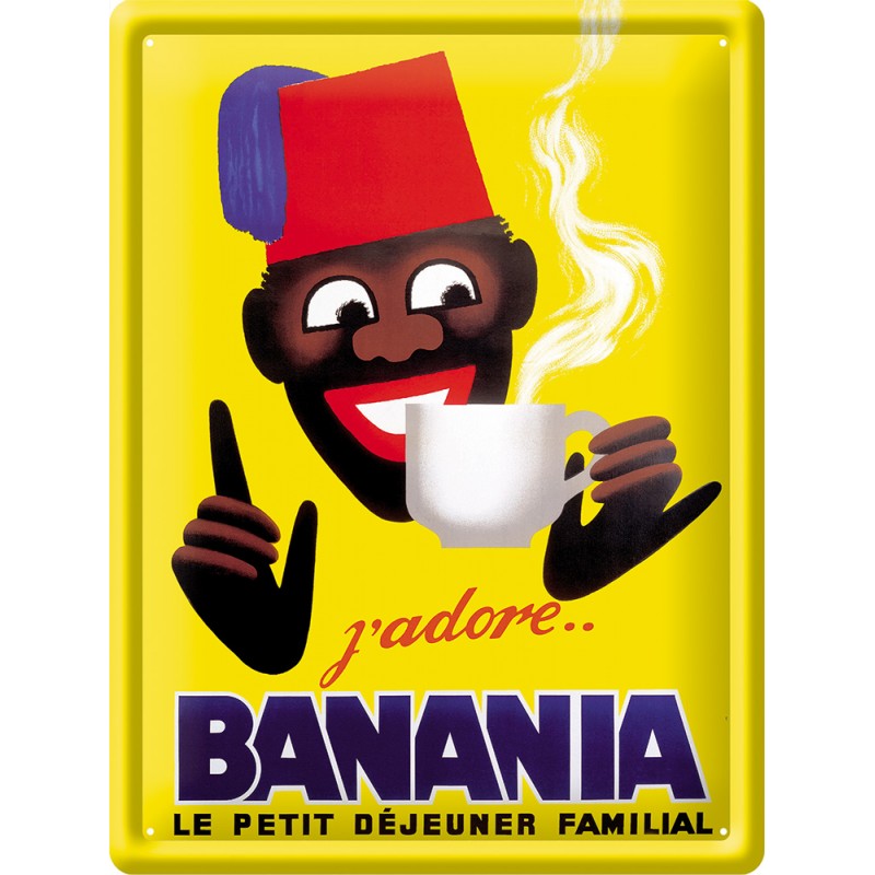 plaque métal chocolat banania tirailleur